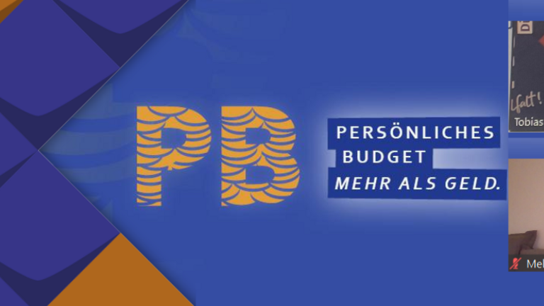 PB - Persönliches Budget - Mehr als Geld; Tobias Fischer, Jurist des KSL Düsseldorf und Melanie von Dijk, wissenschaftliche Leiterin Akademie Regenbogenland